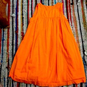 Orange swing dress
